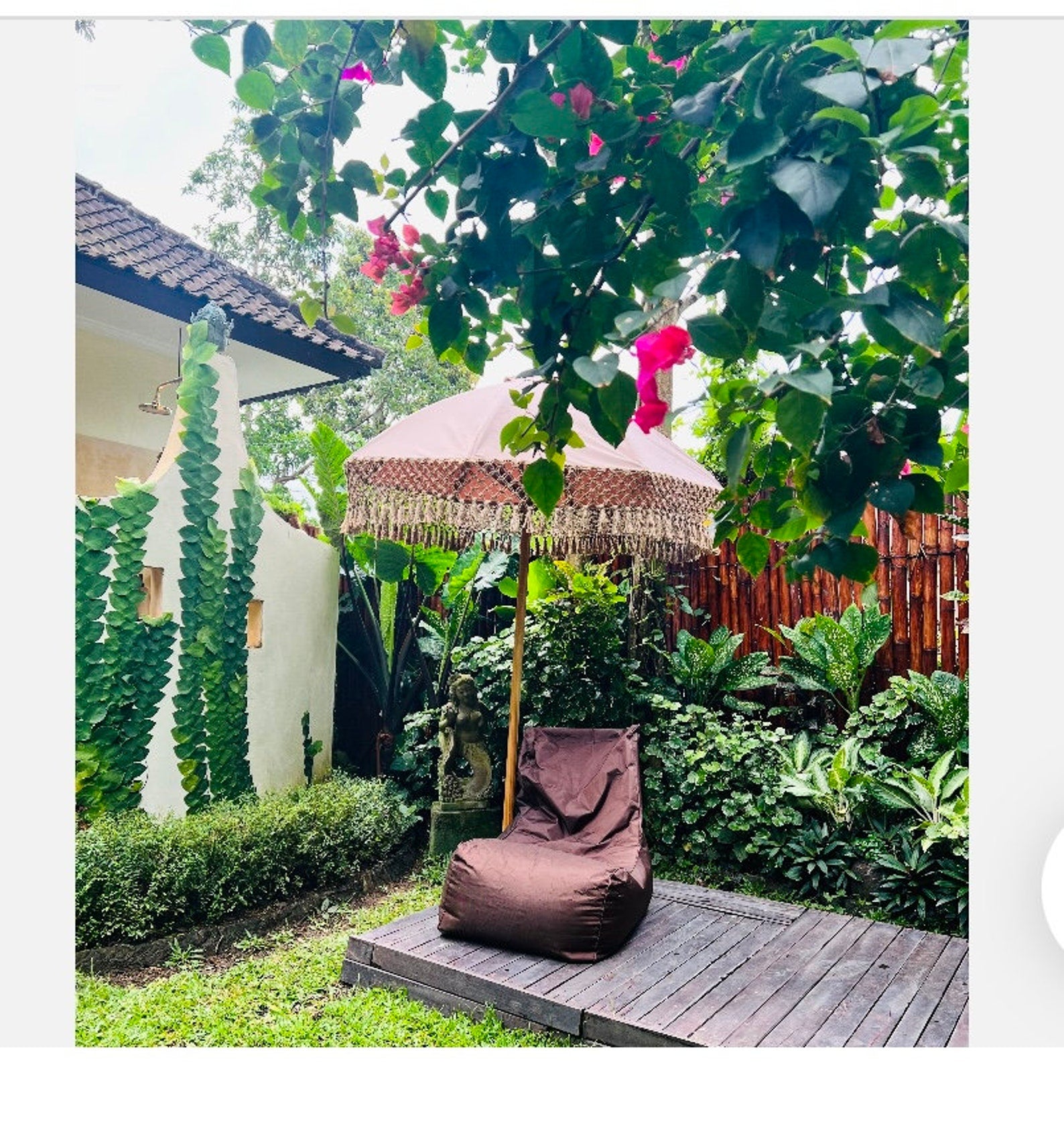 Jute Woven Garden Umbrella