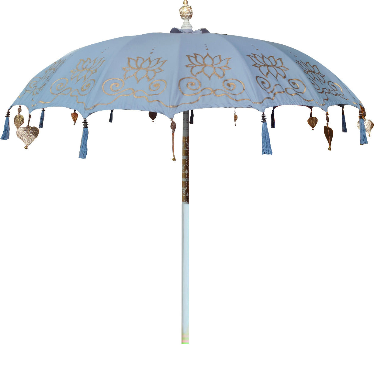 Garden Umbrella with Lotus Paintings