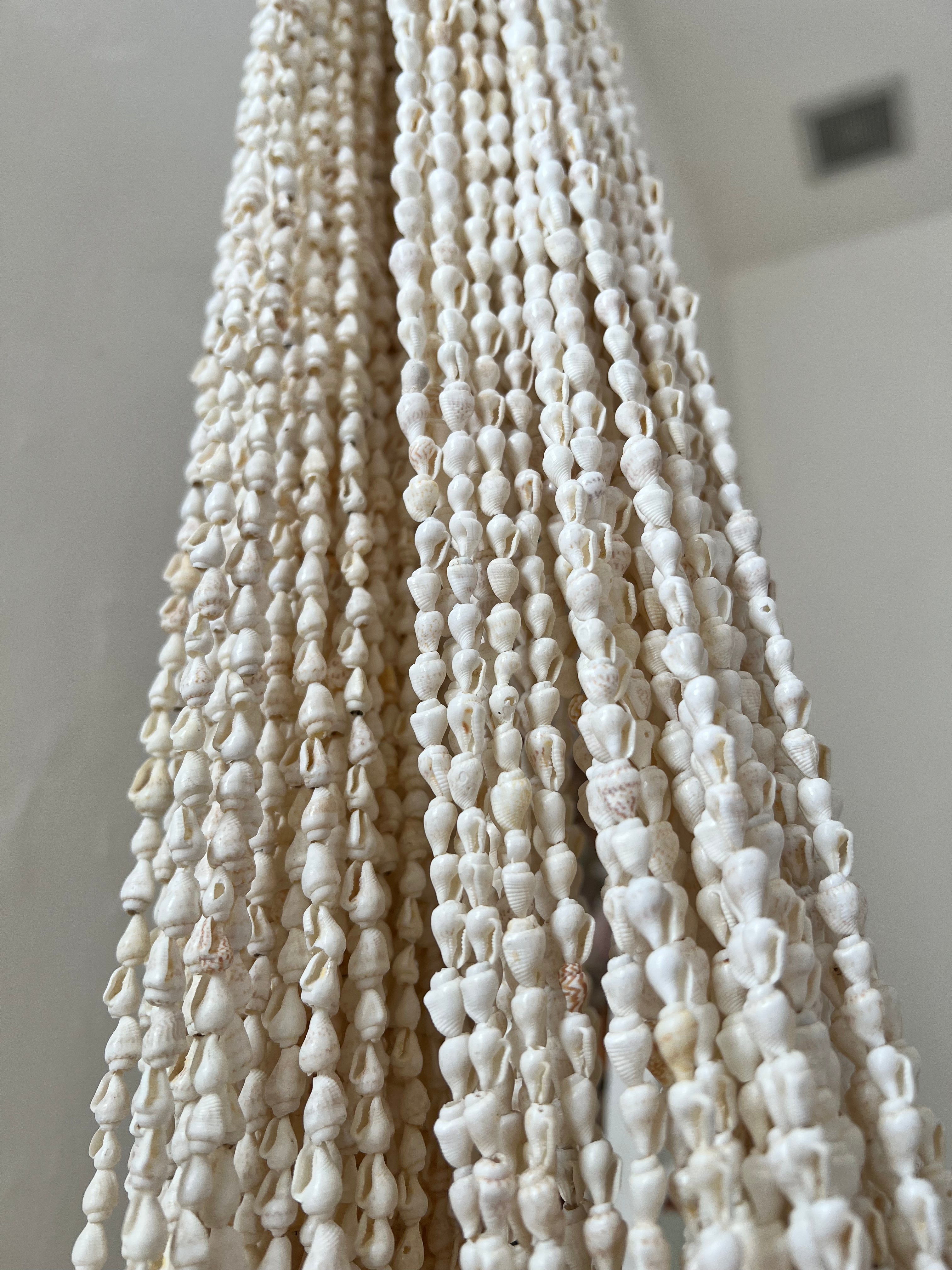 Dainty Ivory Mini Shell Curtain Strands