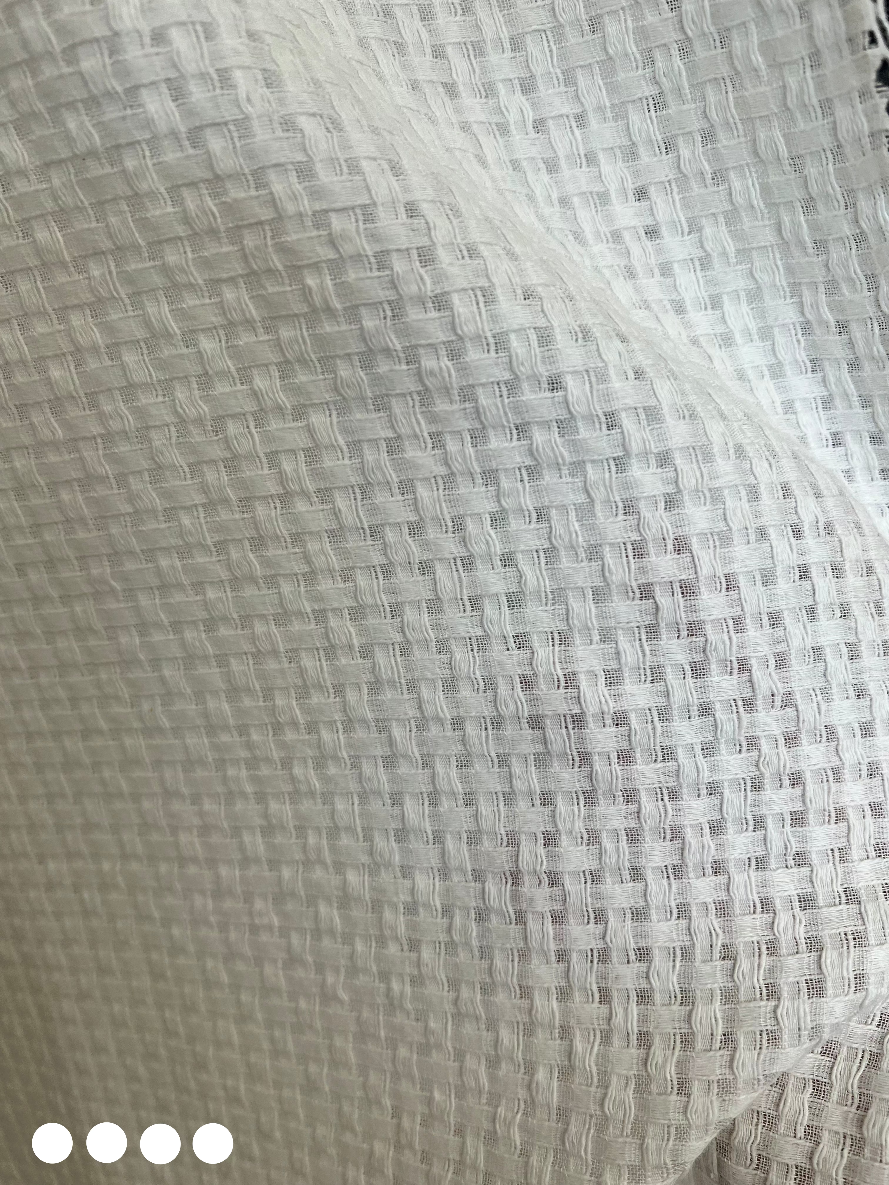 semi-sheer white curtains 100% cotton