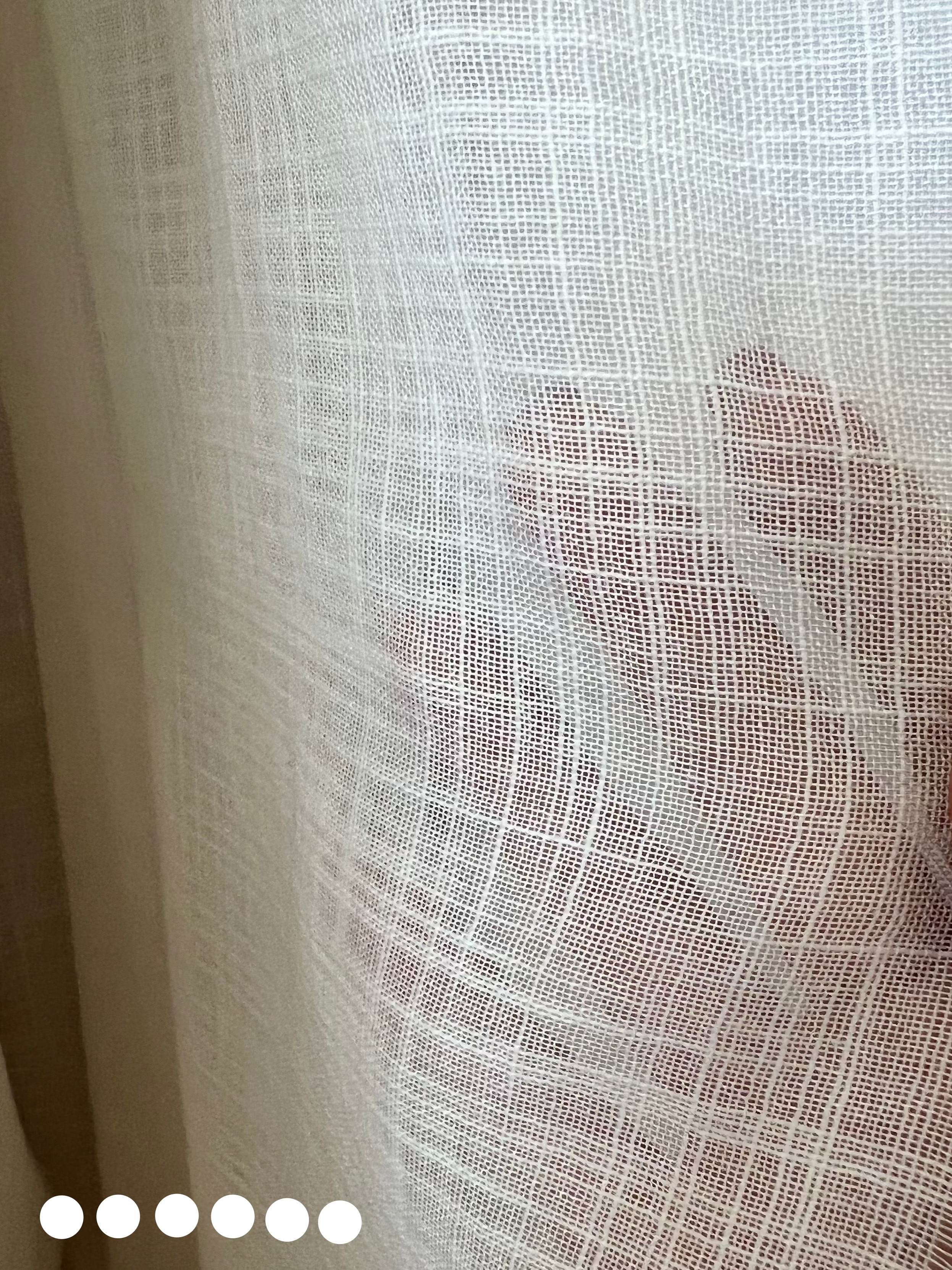 semi-sheer white curtains 100% cotton