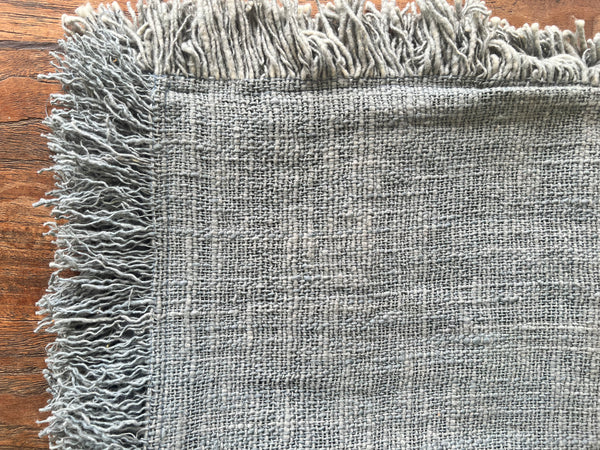 Hand-Loomed Organic Cotton Rug - Plant Dyed