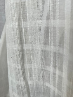 Curtains in Semi-Sheer White Cotton (customizable)
