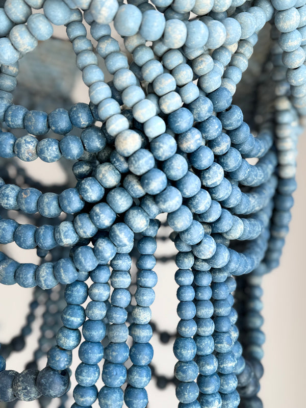 Blue Ombre Tiered Beaded Chandelier