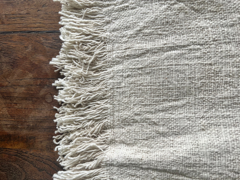 Hand-Loomed Organic Cotton Rug - Plant Dyed
