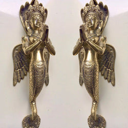 Queen Brass Statues / Door Pulls / Door Handles
