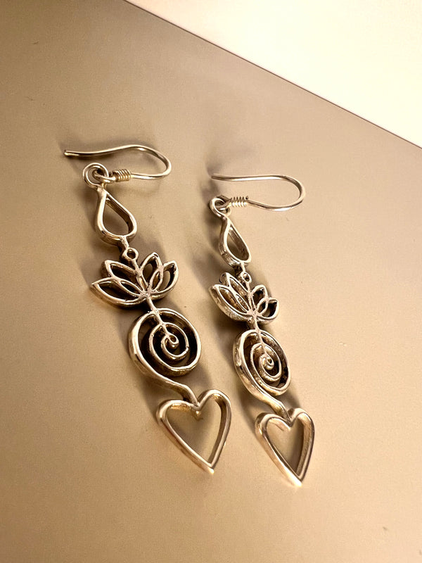 Ho'oponopono Earrings in Sterling Silver